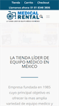 Mobile Screenshot of medicalrental.com.mx