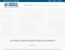 Tablet Screenshot of medicalrental.com.mx